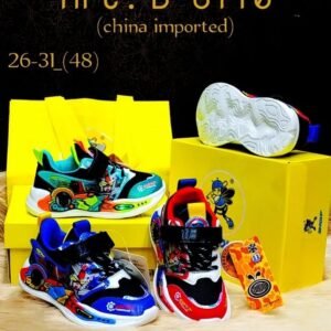 “Colorful Cartoon Printed Boys Sports Shoes – Comfortable & Stylish”